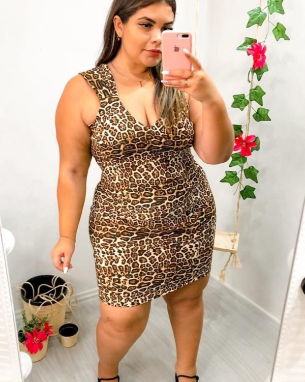 VESTIDO TUBINHO EM BENGALINE