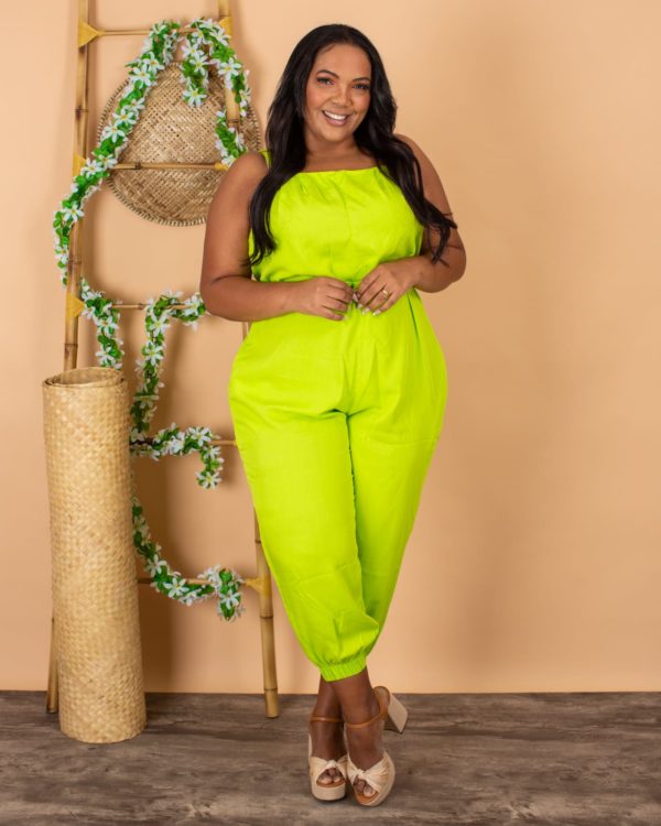 MACACÃO PLUS SIZE JOGGER NEON