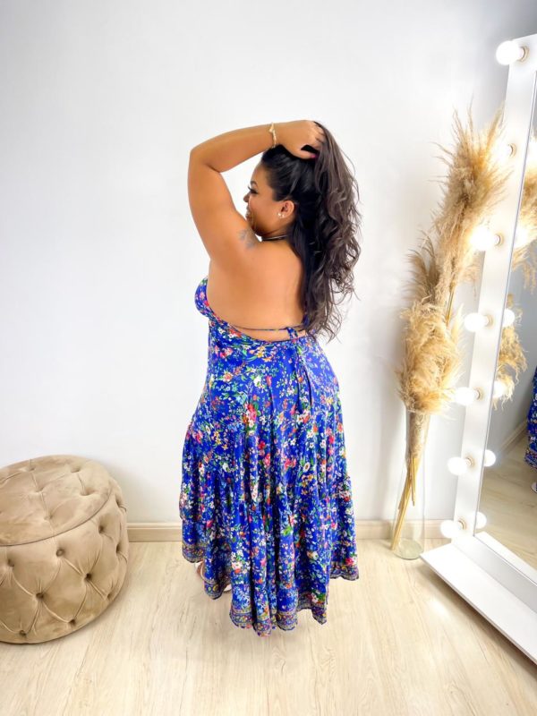 VESTIDO PLUZ SIZE INDIANO LONGO COM BABADO. - Image 3