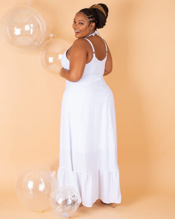 Vestido Plus Size Longo Luana Branco - Image 2